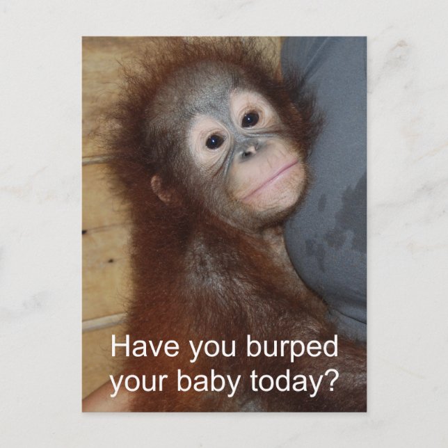 Baby Burp Postcard (Front)