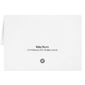 Baby Burro Cards (Back Horizontal)