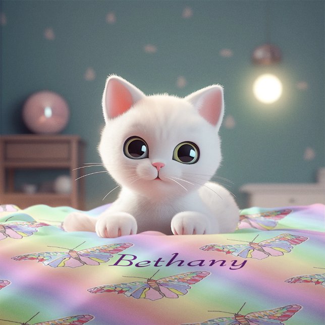 Baby Butterflies Fleece Blanket (Creator Uploaded)