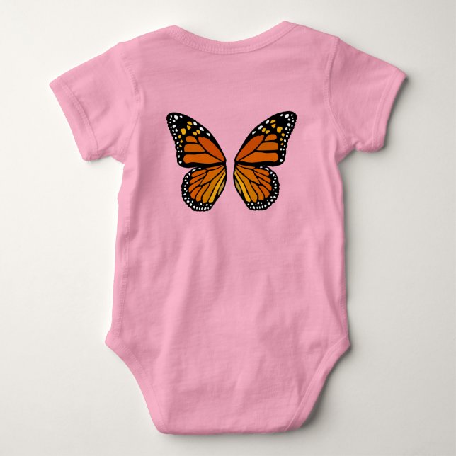Baby Butterfly Cute Butterfly Baby Creeper (Back)