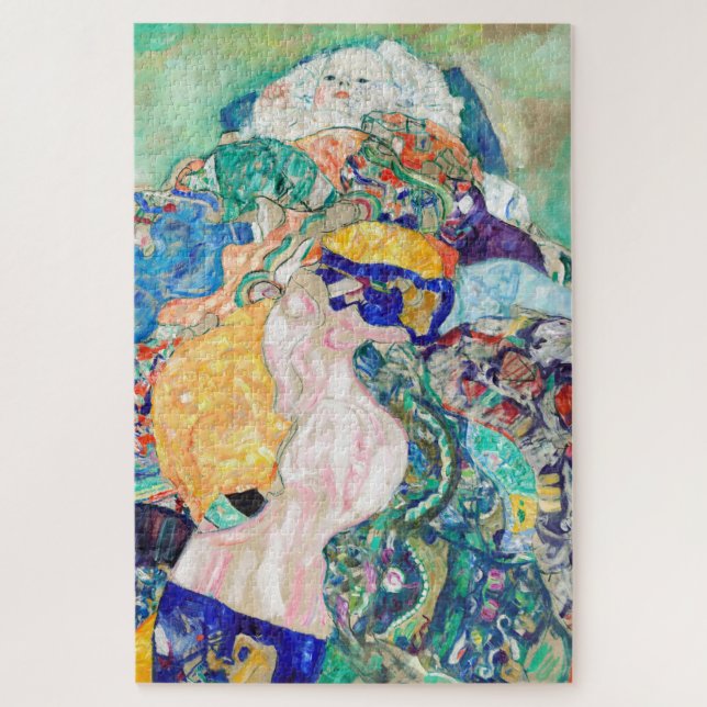 Baby by Gustav Klimt Painting Art Jigsaw Puzzle (Vertical)