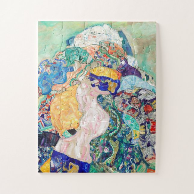 Baby by Gustav Klimt Painting Art Jigsaw Puzzle (Vertical)