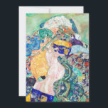 Baby by Gustav Klimt Painting Artwork Card<br><div class="desc">Extreme minimalist design. I would recommend to family and friends. Very happy.</div>