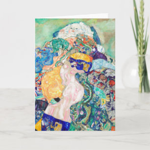 Baby by Gustav Klimt Painting Artwork Card