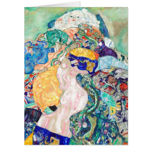 Baby by Gustav Klimt Painting Artwork Card (Front)