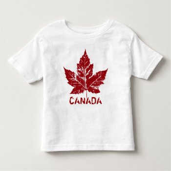 Baby Canada T-shirt Retro Toddler Souvenir Shirt by artist_kim_hunter at Zazzle
