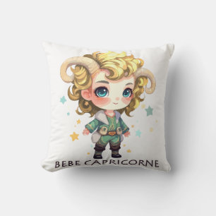Baby Capricorn Throw Pillow