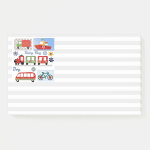 Baby, car post-it notes