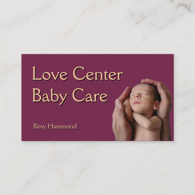 Baby Care Business Card (Front)