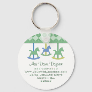 Baby Carousel Business Magnet Keychain