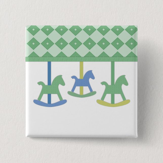 Baby Carousel Collection Pinback Button (Front)