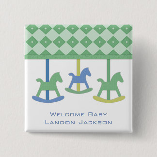 Baby Carousel Collection Pinback Button