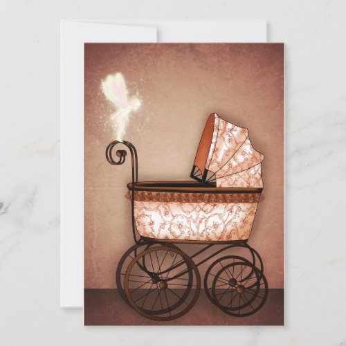Baby Carriage Custom Invites
