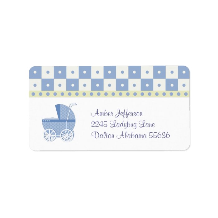 Baby Carriage Address Labels
