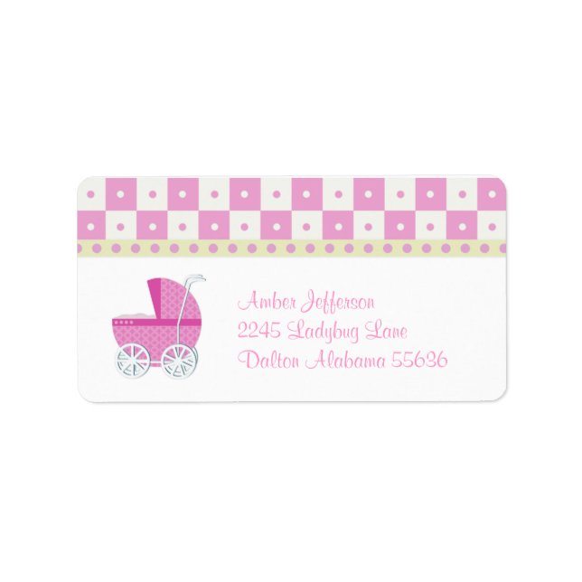 Baby Carriage Address Labels (Front)