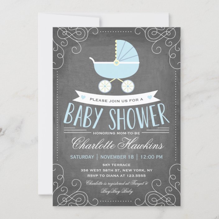 Baby Carriage | Baby Shower Invitation | Zazzle.com