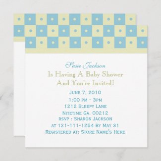Baby Carriage Baby Shower Invitations