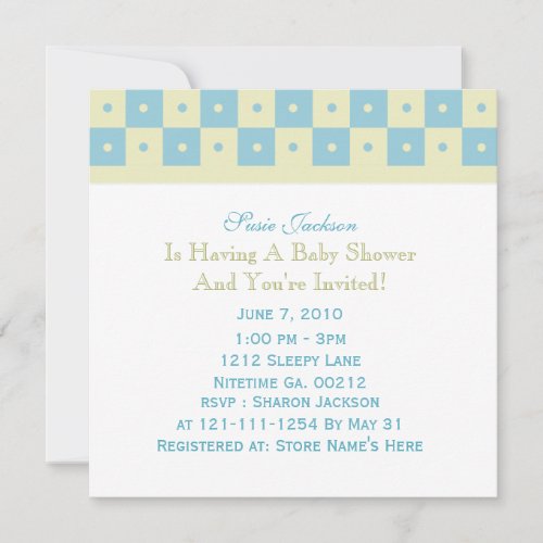 Baby Carriage Baby Shower Invitations