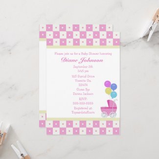 Baby Carriage: Baby Shower Invitations