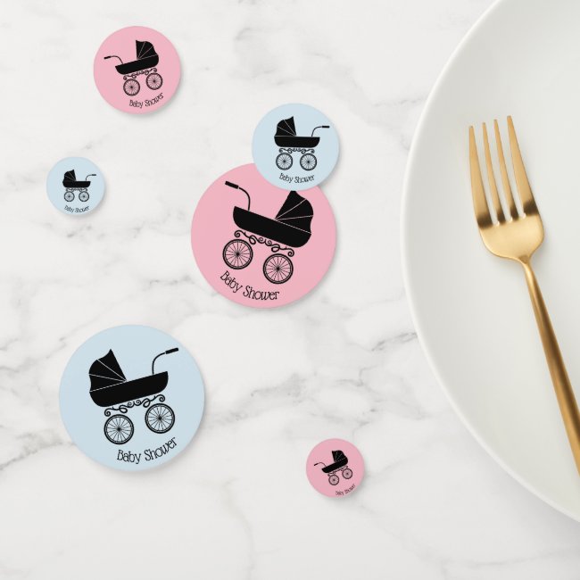 Baby Carriage Baby Shower Table Confetti