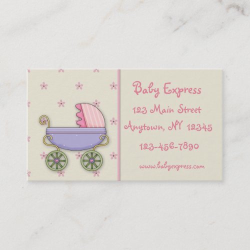 Baby Carriage Business Card