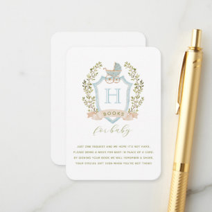 Baby Carriage Crest Books for Baby Enclosure Card