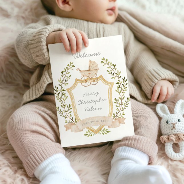 Baby Carriage Crest | Neutral Hospital Sign Announcement (Creator Uploaded)