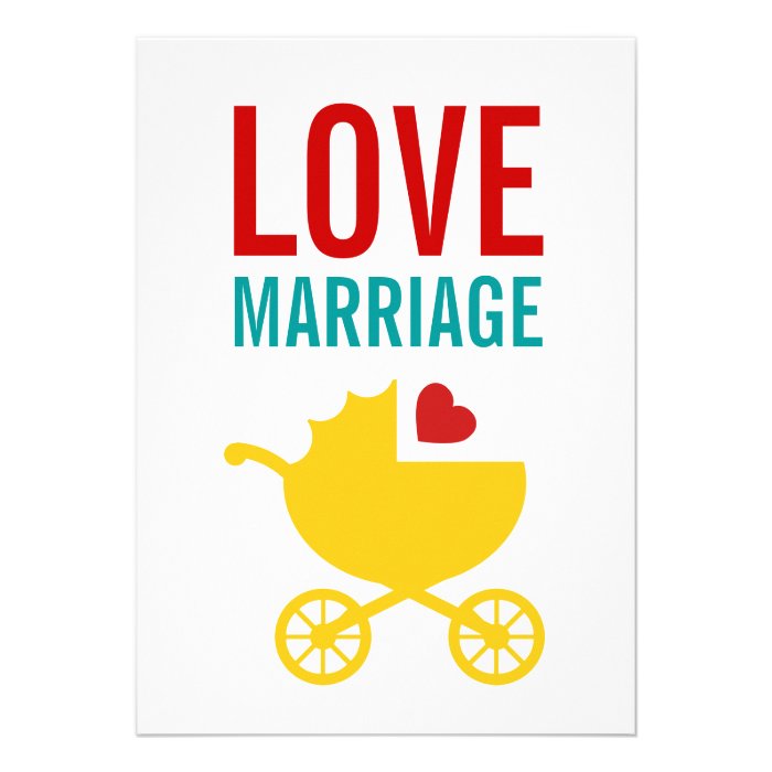 Baby Carriage Gender Neutral Shower Invitation