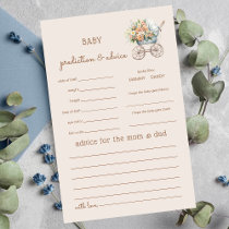 Baby Carriage Prediction and Advice Game Card