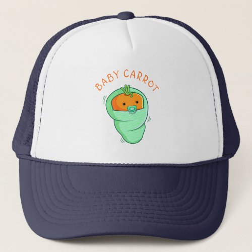 Baby Carrot Pun Trucker Hat
