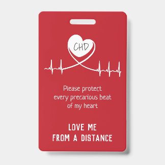 Baby Carseat CHD Alert Badge