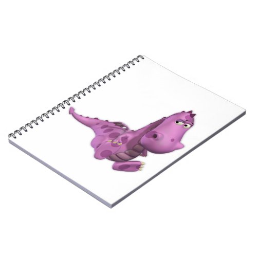 Baby Cartoon Dragons Smoky Notebook