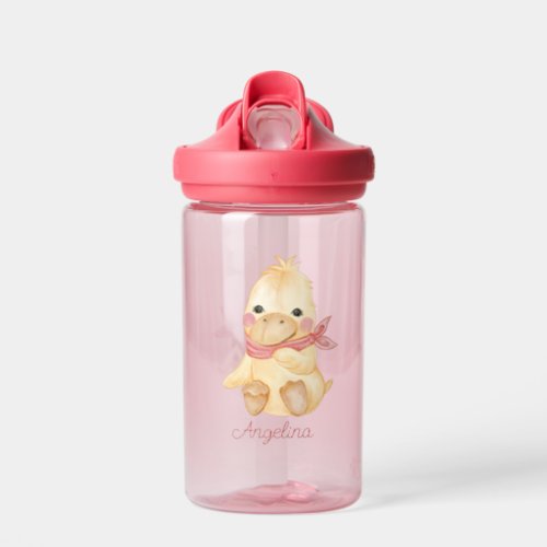 Baby Cartoon Duck Personalized Water Bottle