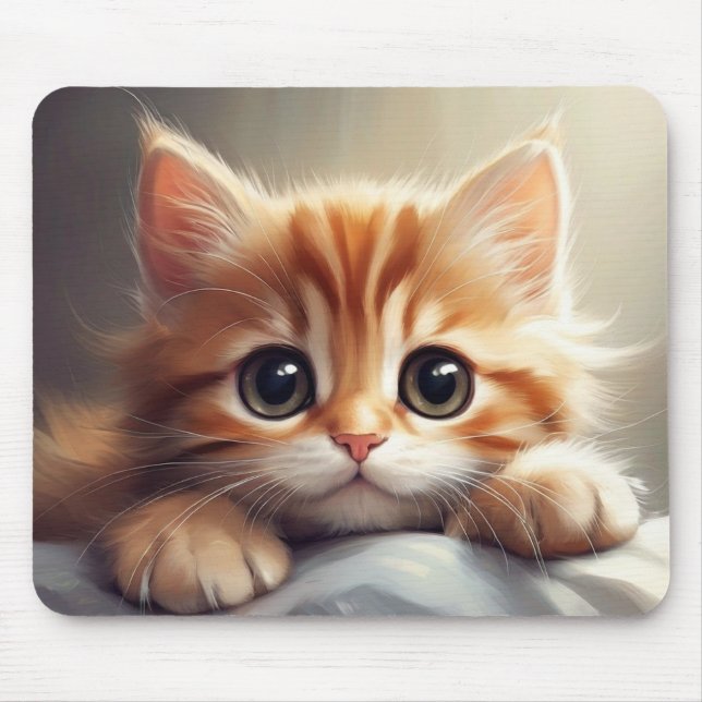 baby cat mouse pad (Front)
