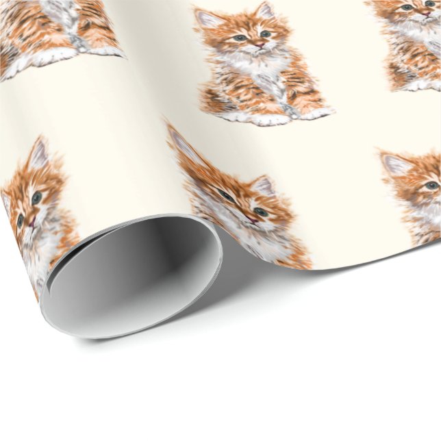 Baby Cat Wrapping Paper (Roll Corner)