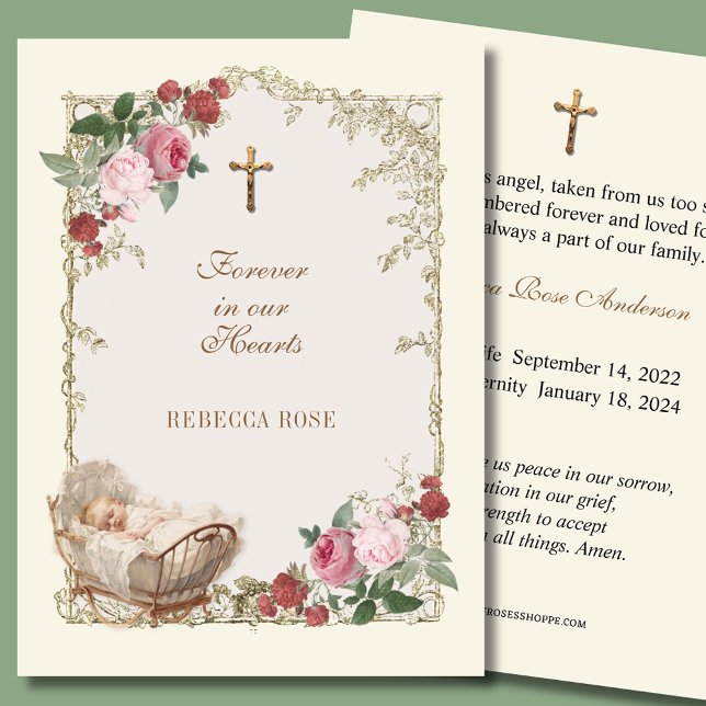 Baby Catholic Funeral Memorial Holy Card - (Creator Uploaded)