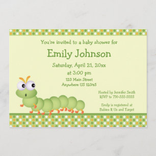 Baby Centipede Invitation