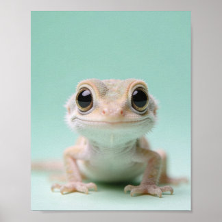 Baby Chameleon Portrait – Jungle Nursery Print