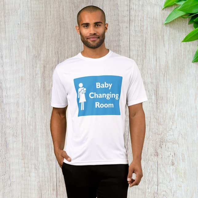 Baby Changing Room Sign with Parent and Infant  T-Shirt (Creator Uploaded)