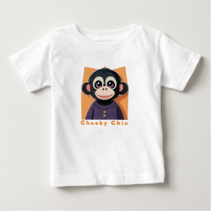 "Baby Cheeky Chimp" Baby T-Shirt