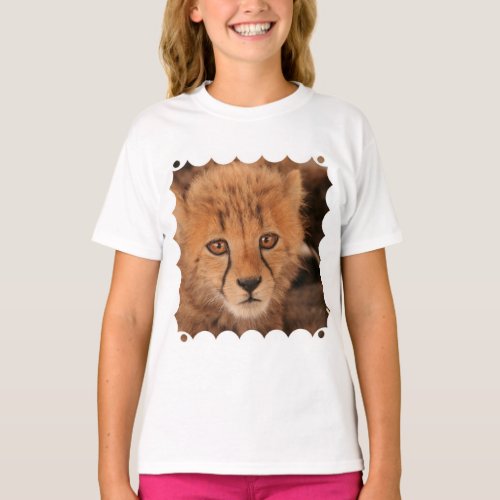 Baby Cheetah Kids T_Shirt