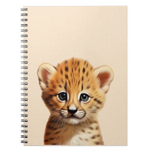 Baby Cheetah Portrait Notebook