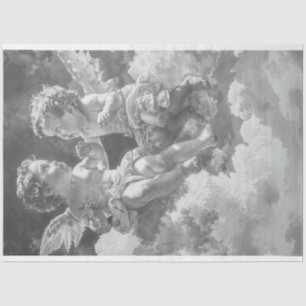 Baby Cherub Angels in Heavenly Dialogue Decoupage Tissue Paper