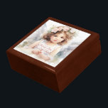 Baby Cherub Baptism Gift Box<br><div class="desc">Store your treasures or give a treasure gift box to someone as a beautiful gift.
Choices of wood frames are now available.
Many designs for different occasions are available in my store.</div>