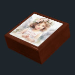 Baby Cherub Baptism Gift Box<br><div class="desc">Store your treasures or give a treasure gift box to someone as a beautiful gift. 
 Choices of wood frames are now available.
Many designs for different occasions are available in my store.</div>