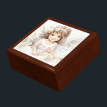 Baby Cherub Baptism Gift Box<br><div class="desc">Store your treasures or give a treasure gift box to someone as a beautiful gift. 
 Choices of wood frames are now available.
Many designs for different occasions are available in my store.</div>