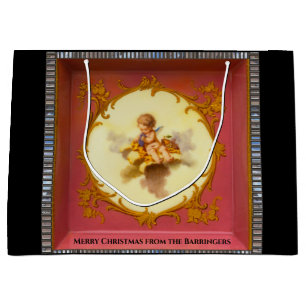 Baby Cherub Holiday Joy Large Gift Bag