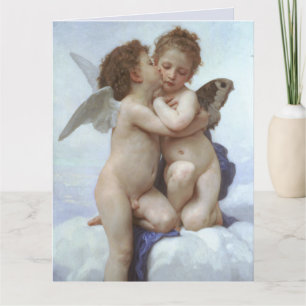 BABY CHERUBS BOUGUEREAU BIRTHDAY LOVE GREETING CARD