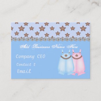 Baby Chic Clothes Boutique Business Card by BusinessCardLounge at Zazzle