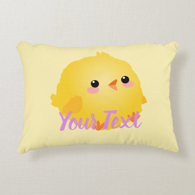 Baby Chick Accent Pillow (Front)